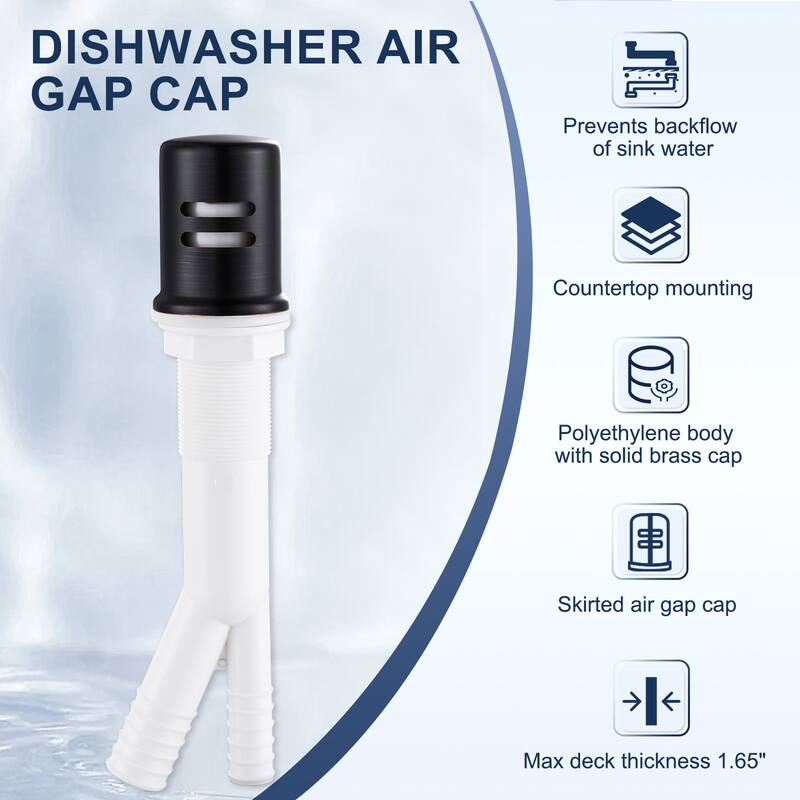WOWOW Dishwasher Air Gap Cover for Kitchen Sink - N/A