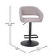 preview thumbnail 100 of 178, Vinyl Adjustable Height Barstool with Rounded Mid-Back