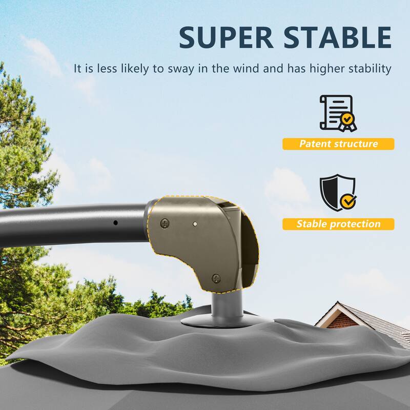 Outdoor 10FT Patio Offset umbrella for Garden