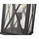 preview thumbnail 4 of 4, Brookside 1 Light Outdoor Post Mount Fixture - Black