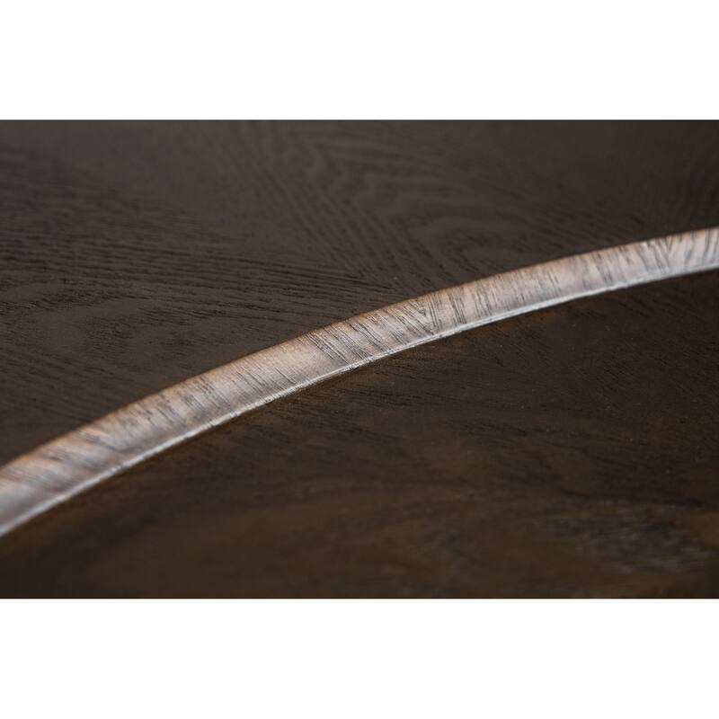 Modrest Beulah Modern Free Form Dark Ash Coffee Table