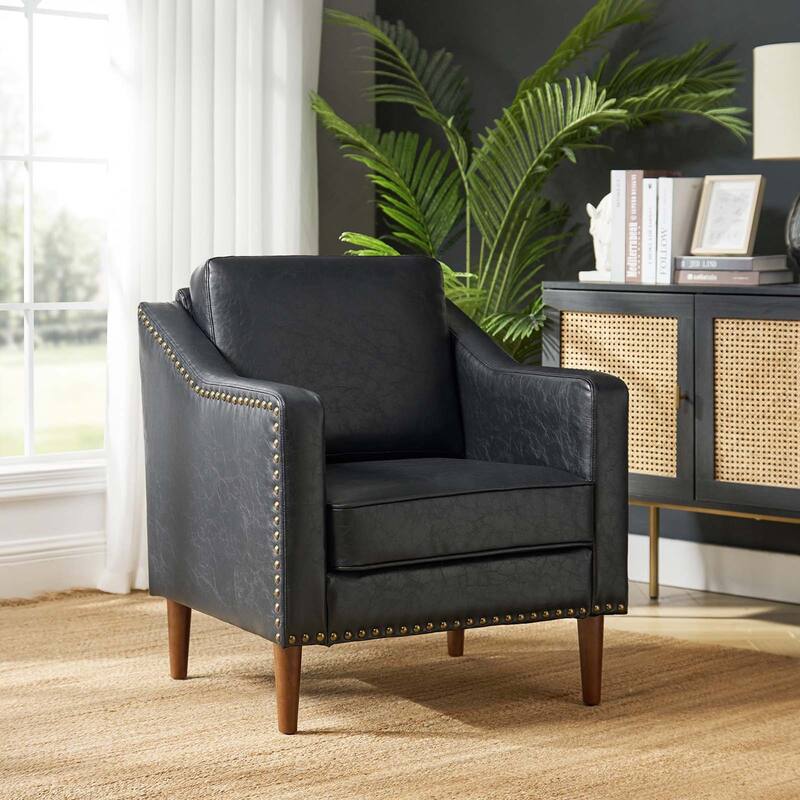 Duarte Transitional Armchair with Sloped Arms