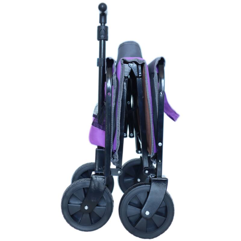 Convertible Steel Folding Camping Wagon Cart,Storage Compartment