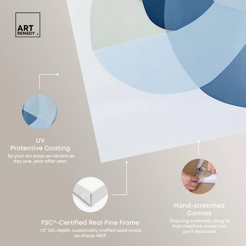 Serene Overlap I Canvas by Art Remedy, Gallery Wrapped