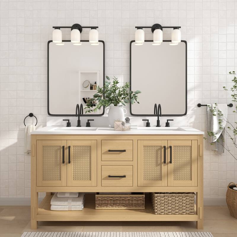 Acroma 3 - Light Dimmable Vanity Light Metal Bathroom Vanity Light - 3-light