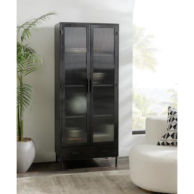 Classic Home Nore Metal Curio Cabinet