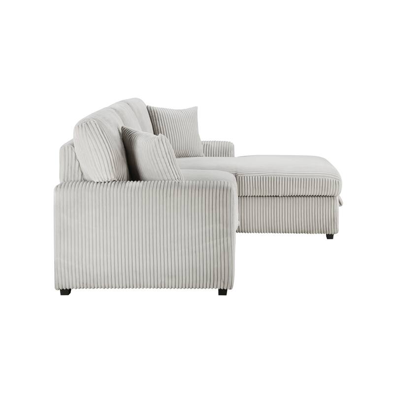 Manche 2-Piece Sectional Sofa with Pull-out Bed and Right Chaise