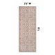 preview thumbnail 14 of 24, Terracotta Floral Washable Rug – Allover Pattern, Flat Pile, Ideal for Entryway, Living Room, and Bedroom