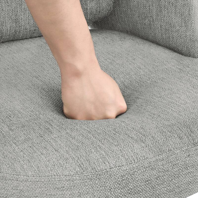 Upholstered Dining Chairs with Back Set of 2/4/6，Linen Dining Room Chairs with Lumbar Pillow for Dining Room, Beige