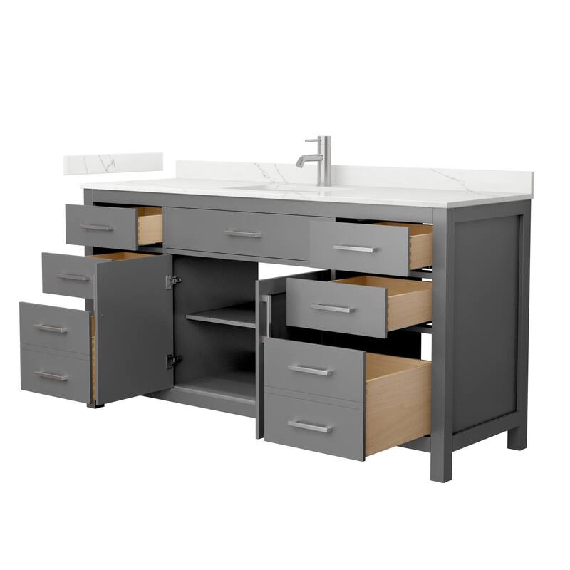 Wyndham Collection WCG2424-66S-QTZ-UNSMXX Beckett 66" Free Standing