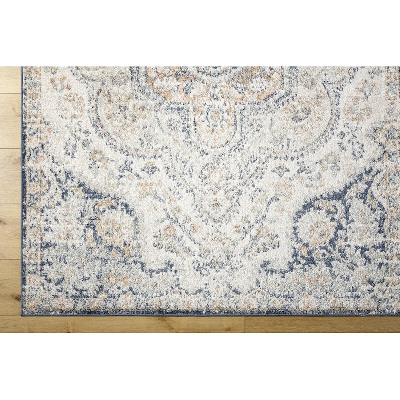 Livabliss Hal Vintage Boho Traditional Pink Medallion Area Rug