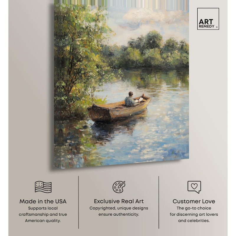 Lost in Thought Canvas by Art Remedy, Gallery Wrapped