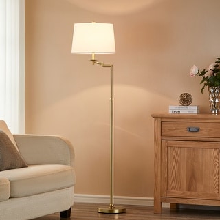 Adjustable height swing arm floor lamp discount
