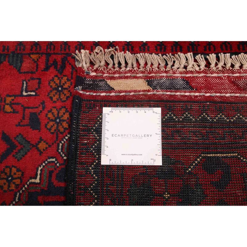 ECARPETGALLERY Hand-knotted Finest Khal Mohammadi Red Wool Rug - 2'8 x 6'7