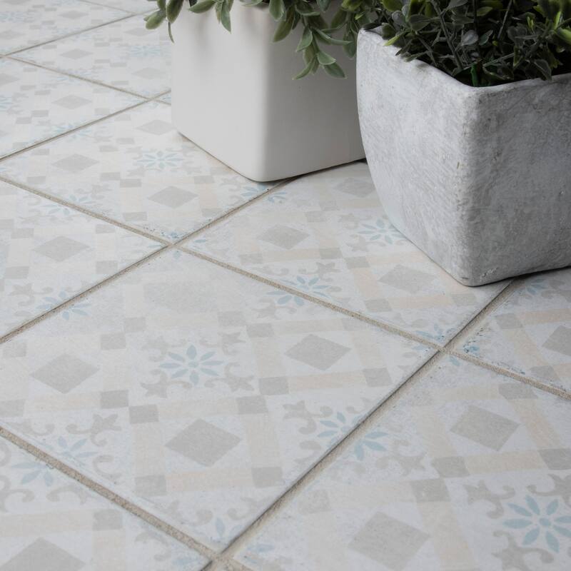 Merola Tile Barcelona Decor Born 5-3/4" x 5-3/4" Porcelain Floor and Wall Tile