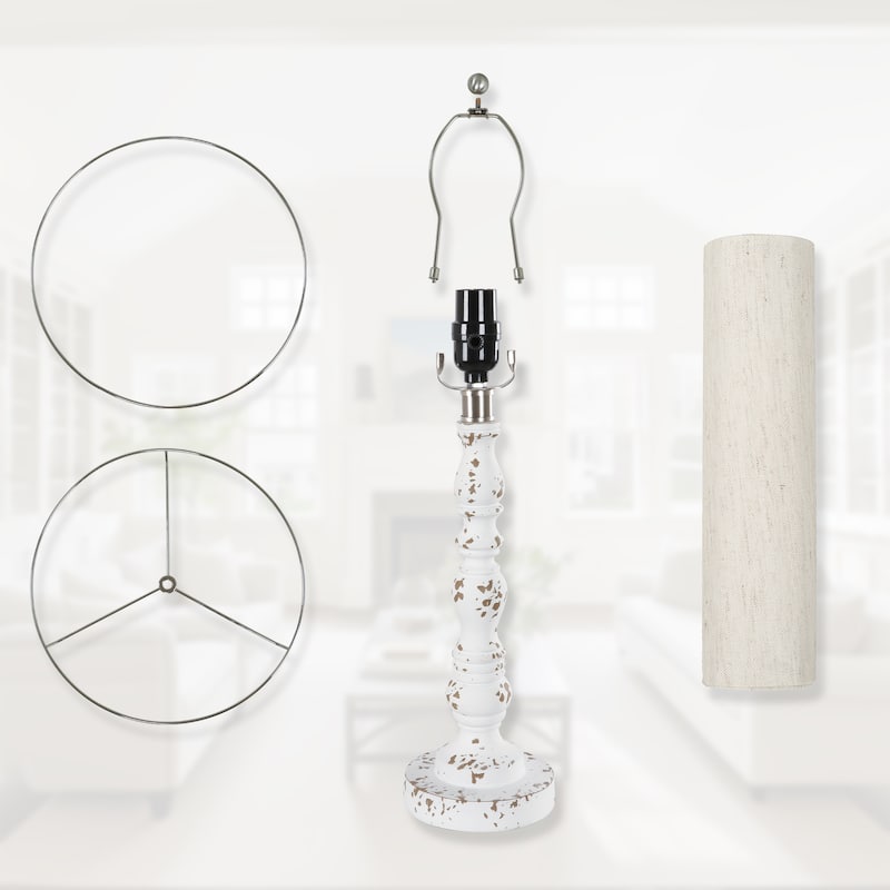 Bedside Poly Resin Table Lamps (Set of 2)
