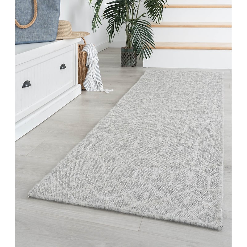 Seros Scandinavian Geometric Indoor/Outdoor Area Rug