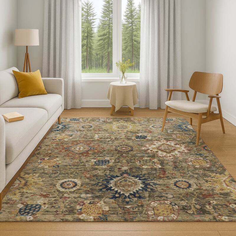 Premium Washable Super Soft Traditional Kashan Mayfield Rug