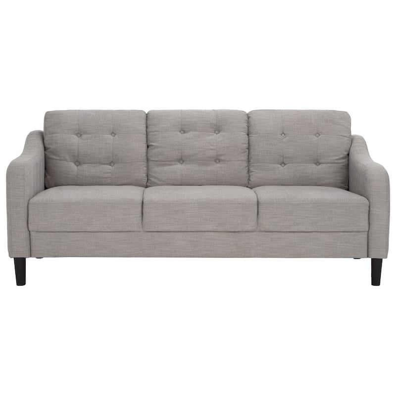 SAFAVIEH Couture Nathaniel Tufted Back 3 Seater Sofa - 77"W x 32"D x 34"H