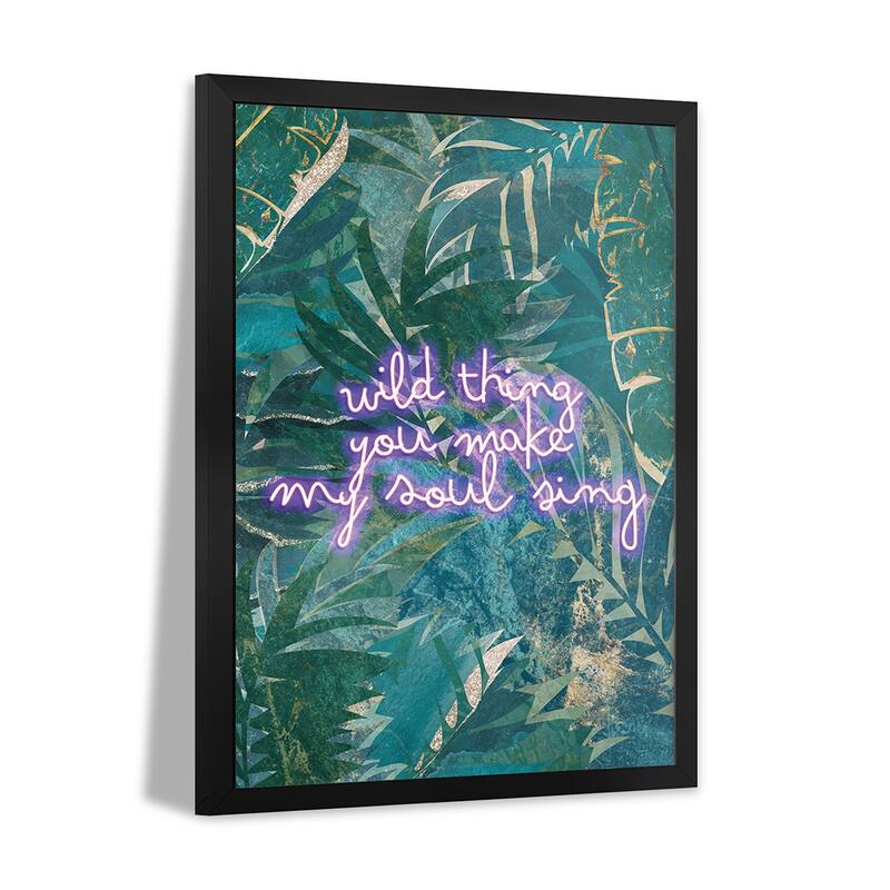 Neon Jungle Wild Thing I Premium Framed Poster by Sarah Manovski