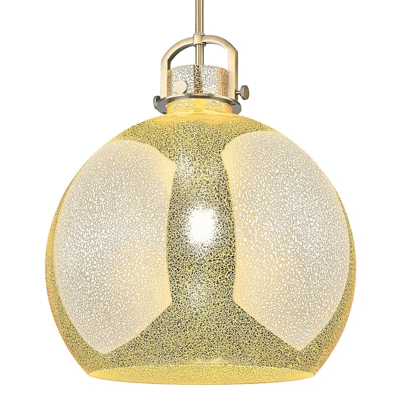 Innovations Lighting 410-1SL-G410-18ME Newton Sphere 18" Wide Pendant - Brushed Brass