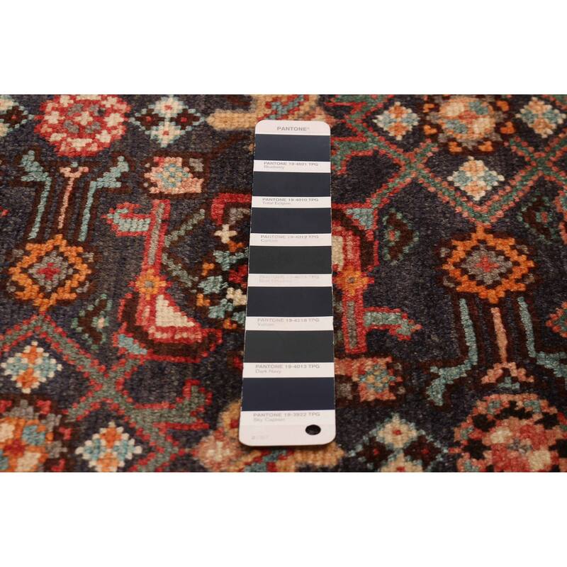 ECARPETGALLERY Hand-knotted Andelz Dark Navy Wool Rug - 3'4 x 11'0