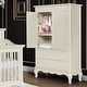 preview thumbnail 2 of 5, Evolur Aurora Ivory Lace Armoire