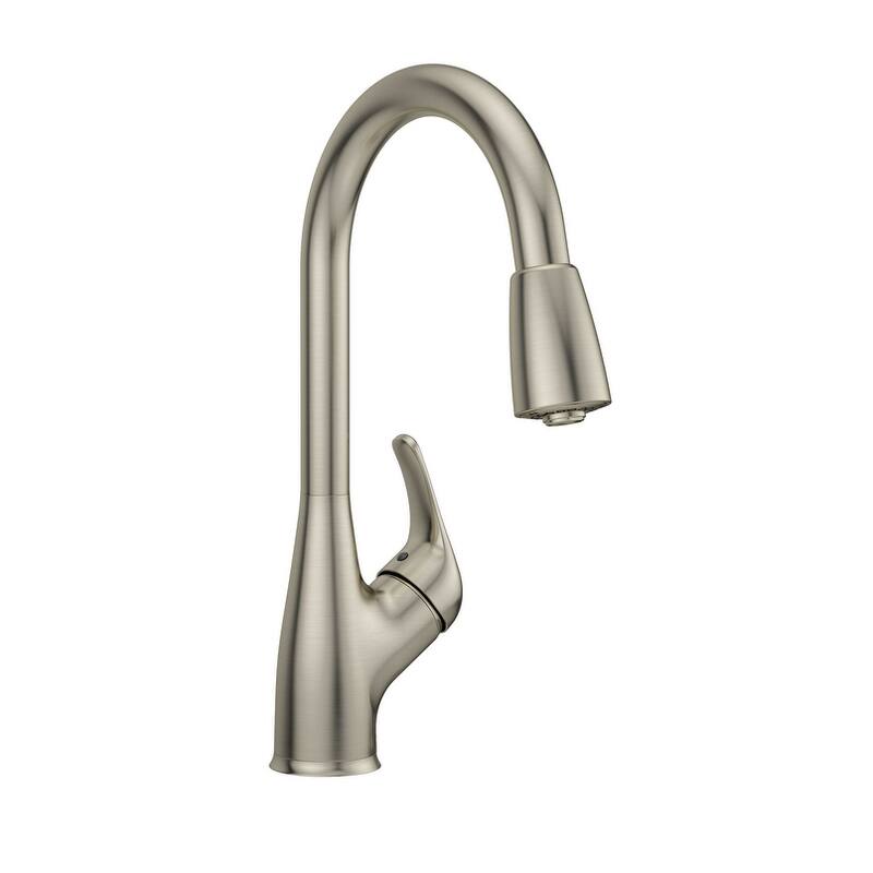 PROFLO PFXC9011LF Tecopa 1 GPM Single Hole Pull Down Kitchen Faucet - Brushed Nickel