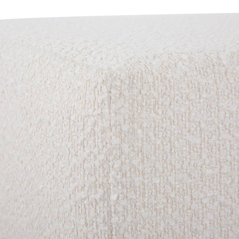 Allan Andrews No Tip Short Block Ottoman with Cover, Barbet Collection