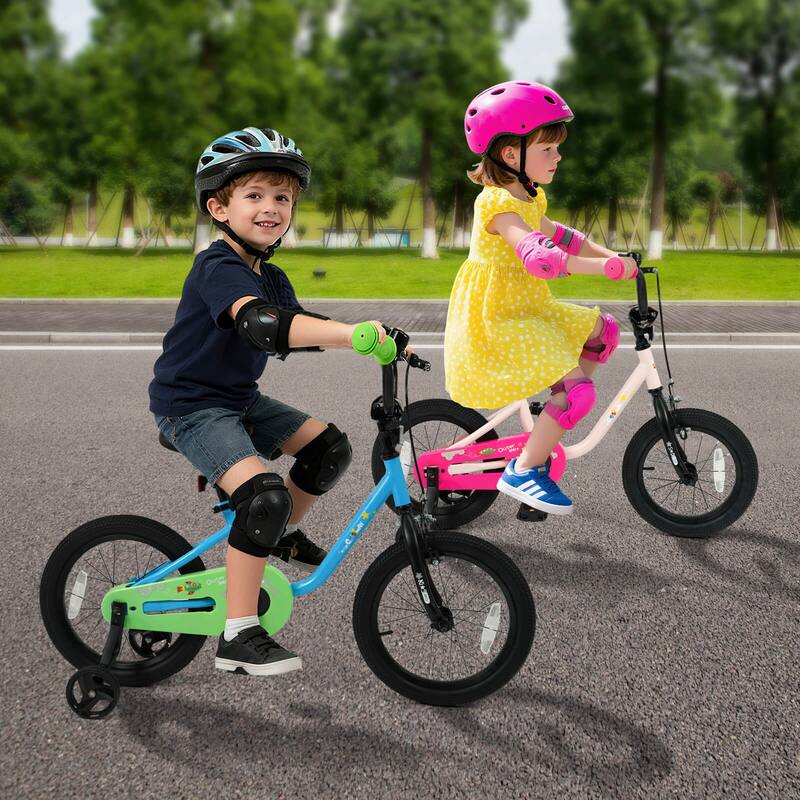 Costway 12-Inch Kids Bicycle with Adjustable Seat Front Handbrake & - See Details