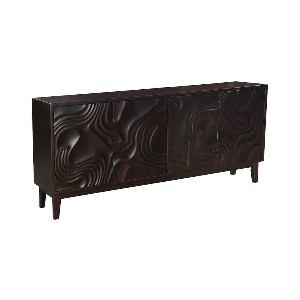 Ava 4-door Carved Solid Wood Sideboard