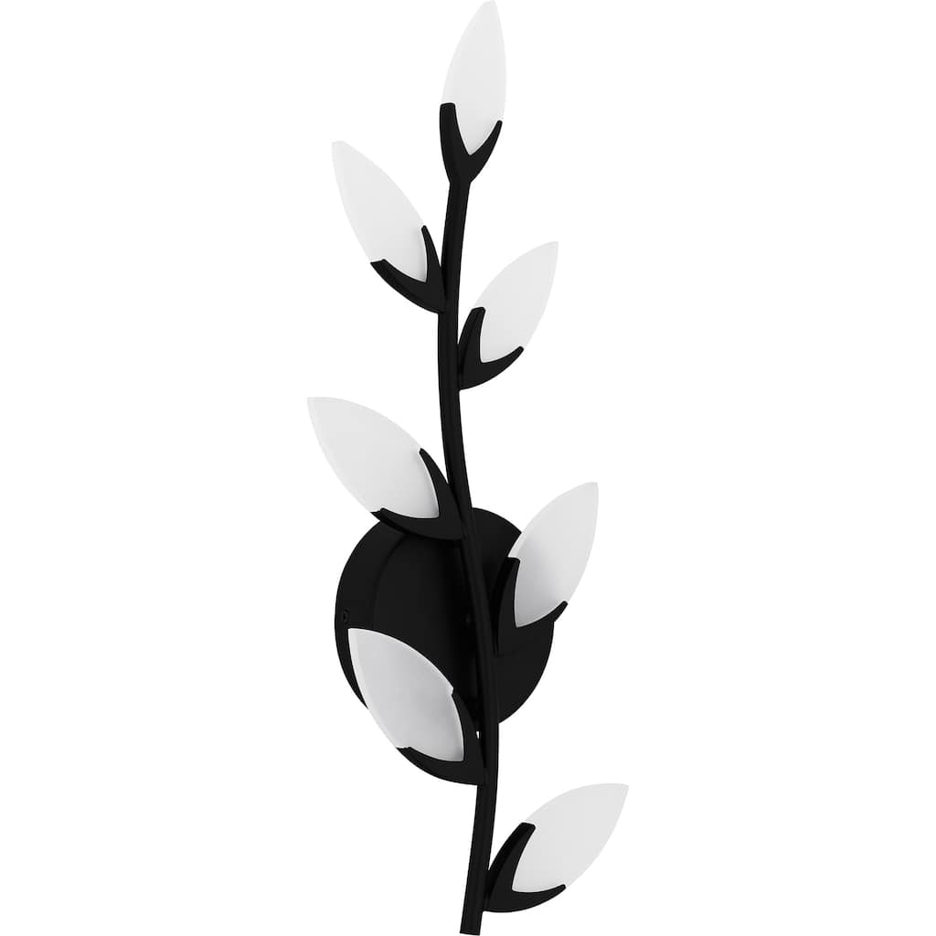 Flores Integrated LED Matte Black Wall Sconce