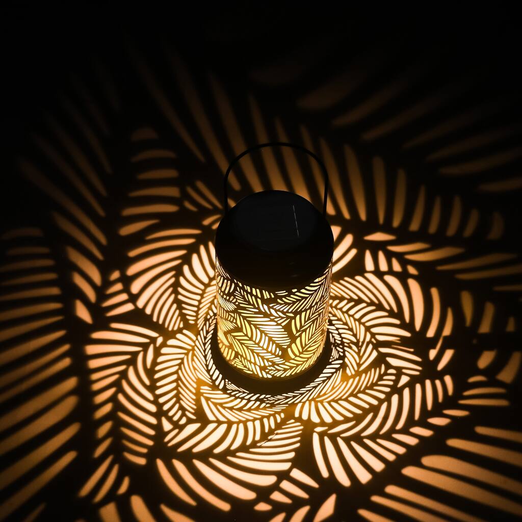 Adeco Solar Outdoor Metal Lanterns with Hanging Handle