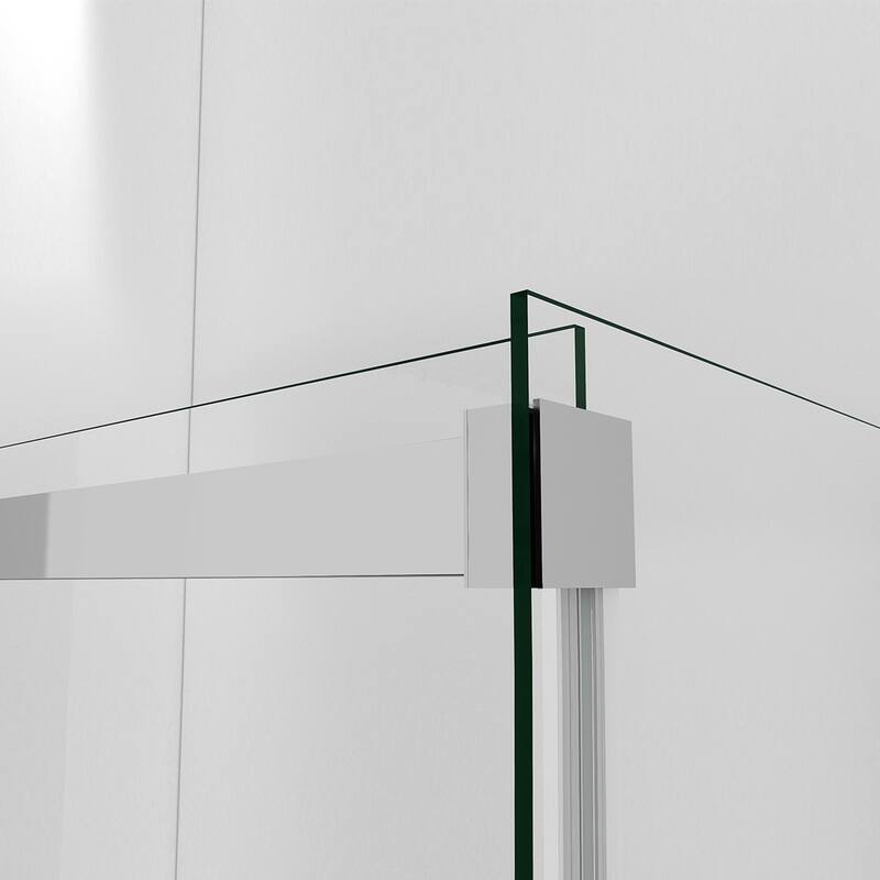 Spezia 60" W x 76" H Frameless Shower Enclosure in Polished Chrome - 60" W x 76" H - 60" W x 76" H - Clear