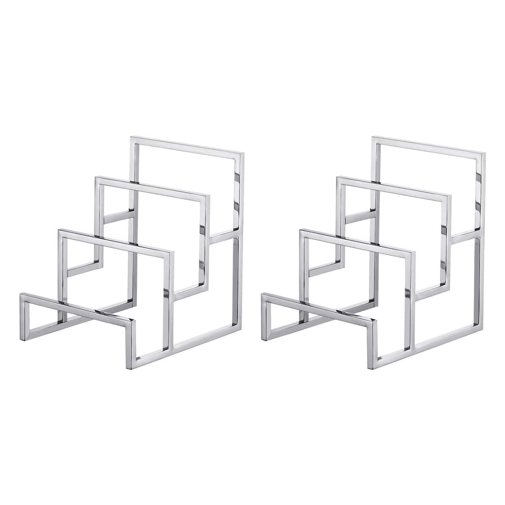 Clutch Purse Display Stand 3 Layer Wallet Rack Metal Clutch Riser 2Pcs