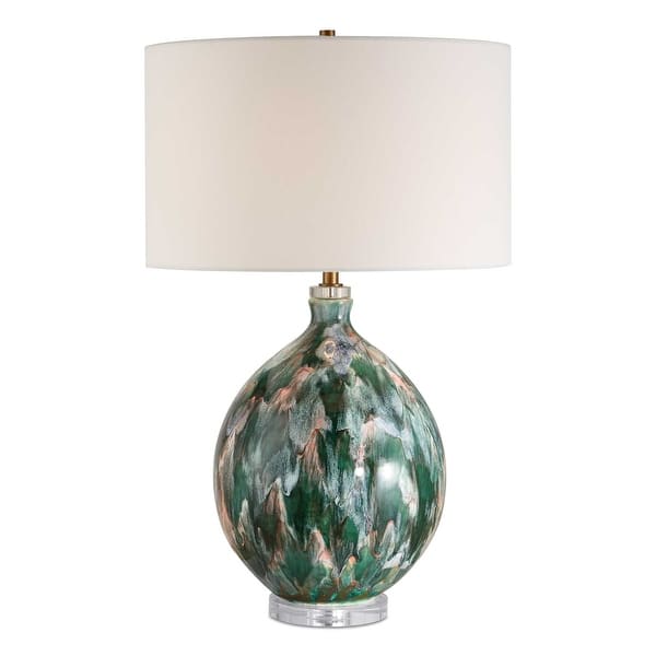 slide 2 of 5, Uttermost Mihaela Drip Glaze Table Lamp - N/A