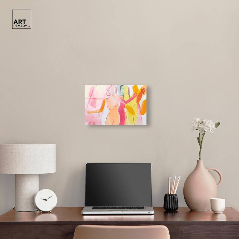 Three Graces Acrylic by Art Remedy, Ready to Hang