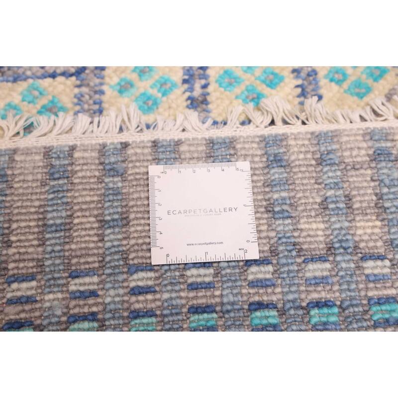 ECARPETGALLERY Hand-knotted Shalimar Grey Wool Rug - 7'9 x 9'10