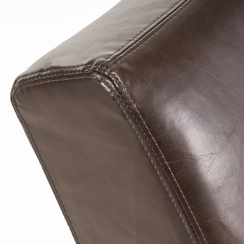 Christopher Knight Home - Finlay Leather Chaise Lounge