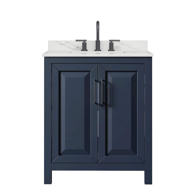 Daria 30-inch Single Vanity, 3 Hole Quartz Top