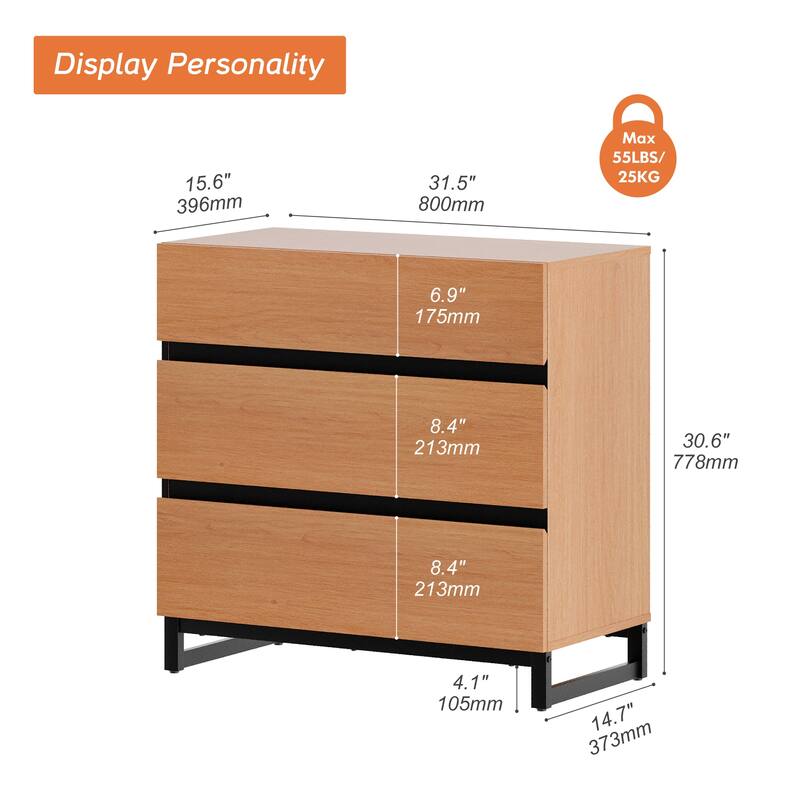 WAMPAT Dresser for Bedroom, Closet Organizers and Storage