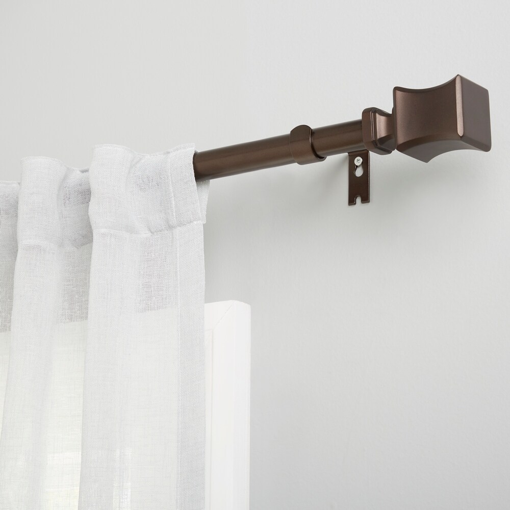 Black Extendable Curtain or Tapestry Rod 