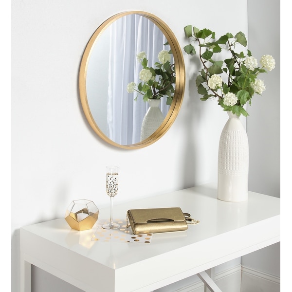 Kate and Laurel Travis 25.6" Round Accent Wall Mirror. Opens flyout.