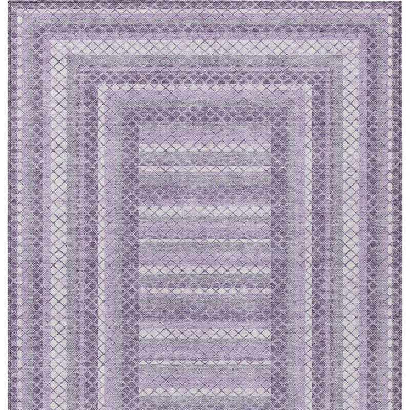 HomeRoots Geometric Transitional Rectangle Outdoor Rug