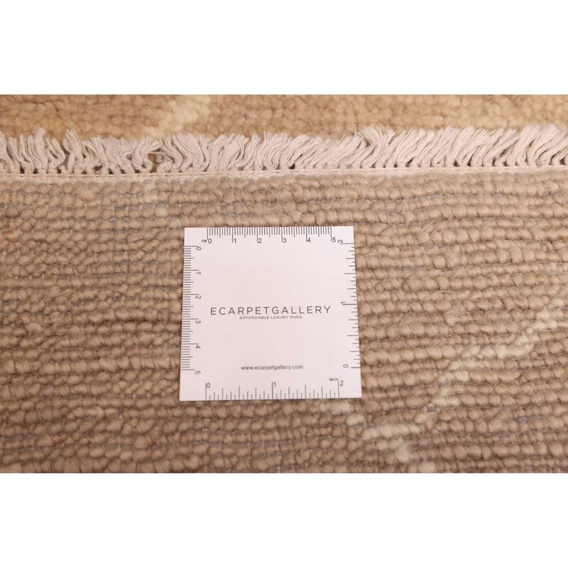 ECARPETGALLERY Hand-knotted Mystique Tan Wool Rug - 3'0 x 10'1