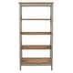 preview thumbnail 9 of 7, Wood Shelf Unit 5 Tier Corona Gray | Furniture Dash