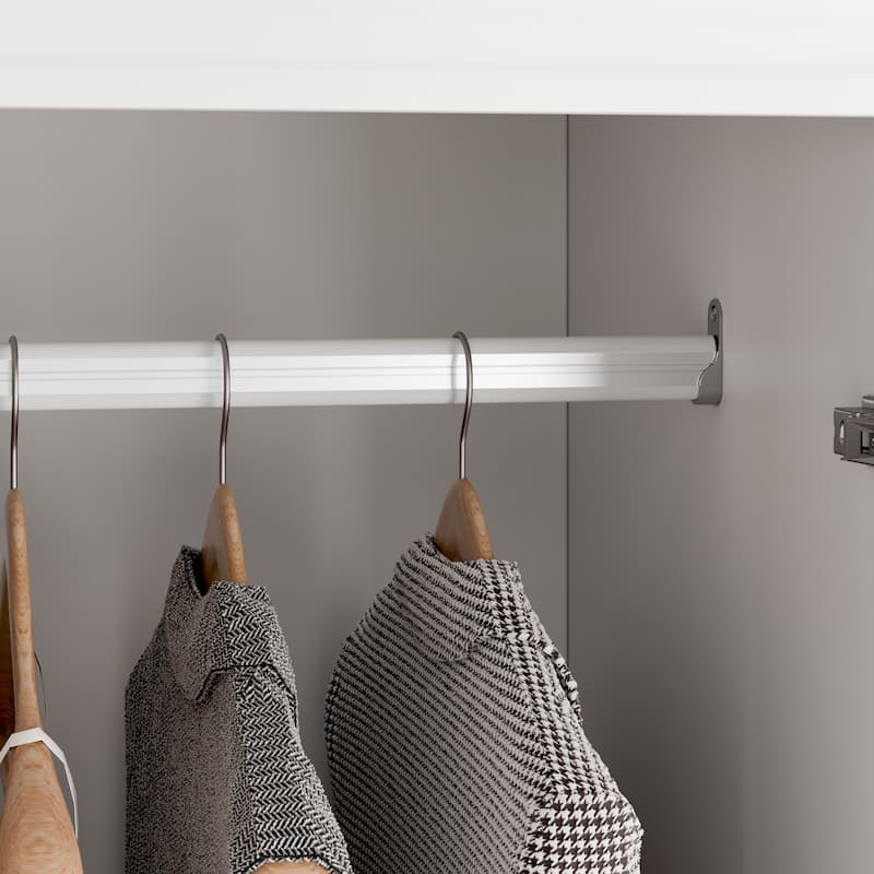 93.9"H/74.2"H Armoires Wardrobe Closet Cabinet Hanging Drawers Storage
