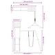 preview thumbnail 14 of 18, vidaXL Swing Set Outdoor Backyard Wooden Playground Equipment for Kids Age 3-8