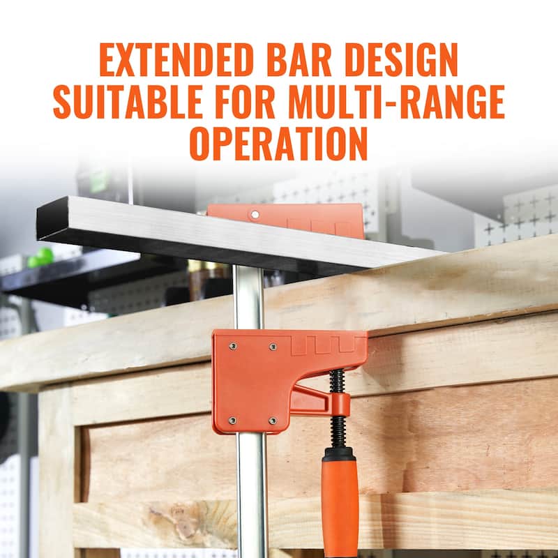 Bar Clamps for Woodworking, Even Pressure, High-strength Plastic and Carbon Steel, Wood clamps for Woodworking Metal Working