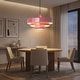 preview thumbnail 12 of 32, Industrial Adjustable Chandelier 1-Light Pendant Light with 3-Layer Metal Shade, Vintage Hanging Lamp for Living Room